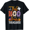 Fab Boo Lous Halloween Costume Fab Boo Lous Treasurer Boo Ghost Pumpkin Halloween T-Shirt - Black