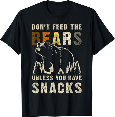 Gay Bear Pride Don't Feed Bears Funny Bear Flag T-Shirt