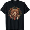 Native American Bear American Indian SteMi Apparel American Indian Indigenous People Native American Bear T-Shirt - Black