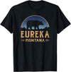Eureka Montana Wild West Eureka Montana MT Big Sky Country Bear & Mountains T-Shirt - Black