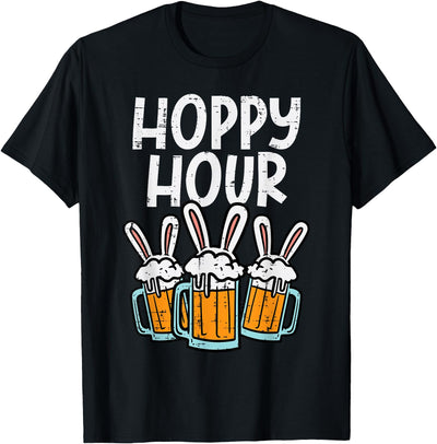 Hoppy Hour Distressed Beer Mugs T-Shirt