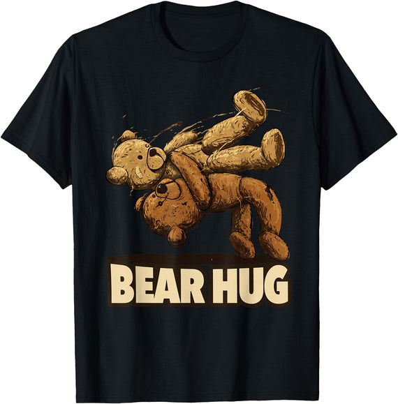 Bear Hug Wrestling Bear Hug - Wrestling bears T-Shirt - Black