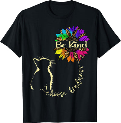 Unity Day Orange Kindness Kid Boys Girls Be Kind Unity Day Orange Choose Kindness Be Kind Cat Sunflower 2025 T-Shirt