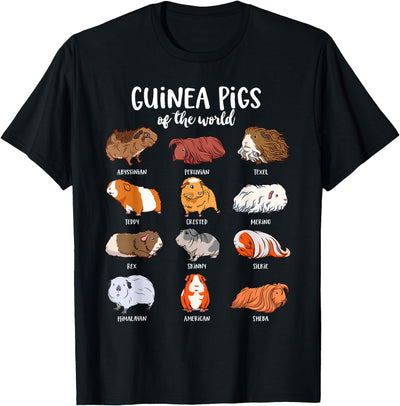 Various Guinea Pig Breeds T-Shirt