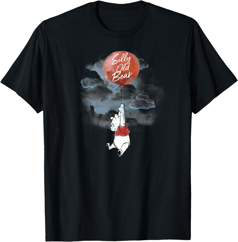 Disney Winnie The Pooh - Silly Old Bear Balloon T-Shirt - Black