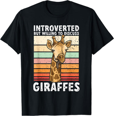 Giraffe Safari Zoo Introvert Animal Giraffe T-Shirt