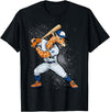 Giraffe Baseball Lover Gift Co. Giraffe Baseball Giraffe Lovers Baseball Player T-Shirt - Black
