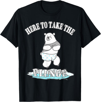 Polar Bear in Swim Trunks 'Plunge' T-Shirt