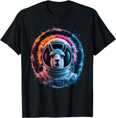 Click For Cool Space Animal Astronaut Designs Llama Men Woman Llama Colorful Space Astronaut Llama T-Shirt