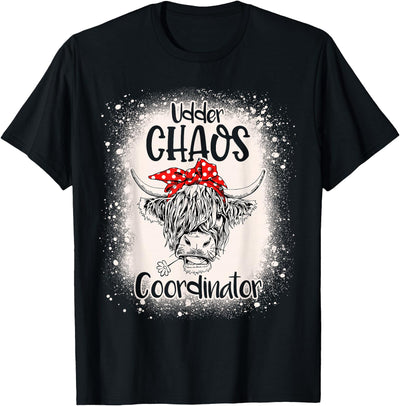 Cow Funny Appreciation Chaos Coordinator Men Funny Heifer T-Shirt
