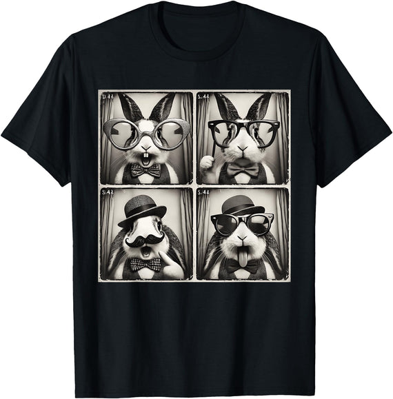 Funny Rabbit Bunny T-Shirt in Black