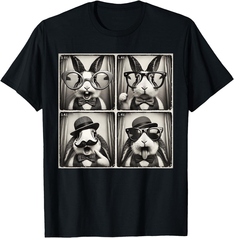 Funny Rabbit Bunny T-Shirt in Black