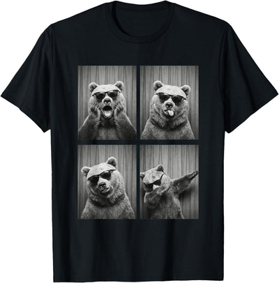 Bear PhotoBooth Sunglasses Funny Dab Bears Lover T-Shirt