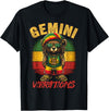 Gemini Men's Birthday King Rasta Apparel Gemini Vibes Rasta Reggae Teddy, Bear Island Beach Birthday T-Shirt for Men Women - As Pictured