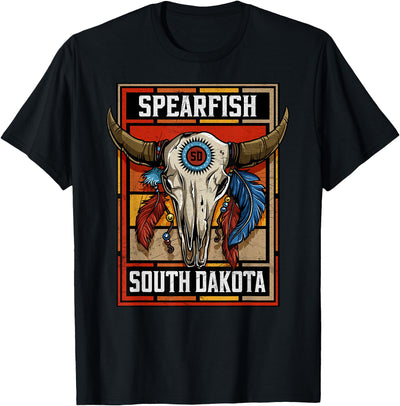 South Dakota Wildlife Buffalo Head Spearfish Native American T-Shirt
