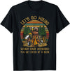 Let's Go Hiking Worst Case Scenario You Get Eaten By A Bear T-Shirt - Black