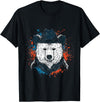 W1ldKreW Design Polar Bear Graphic T-Shirt - As Pictured