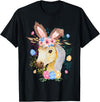 Happy Easter Bunny Horse Funny Rabbit for Men Women Kids T-Shirt in Black