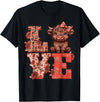 Love Highland Cow t -shir t Love Highland Cow Cute T-Shirt - Black