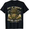 Bear Camp Trekkers Funny Hiking Bear Out of Breath Joke T-Shirt - Black