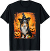 DoggoUnleashed Clothing Sheltie Shetland Sheepdog Halloween T-Shirt - Black