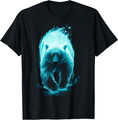 Animal Polar Bear Motif Design T-Shirt