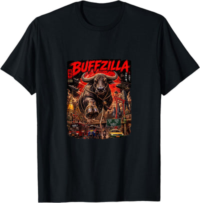 Cute Buffalo Buffzilla for Thai Buffal Moms Dads Pet Lovers T-Shirt