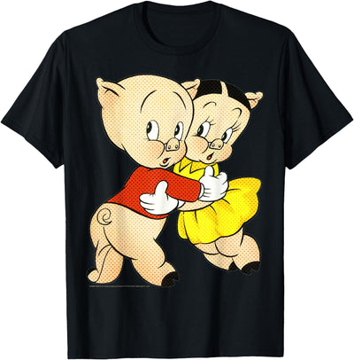 Porky & Petunia Pig Portrait T-Shirt