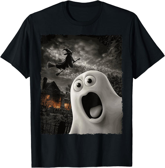Funny Tee-Tshirt Halloween Gift Ideas Funny Boo Ghost Witch Halloween Costume T-Shirt - Black