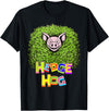 Wild Critter Lover Fun Farmer Combination Tees Hedge Hog Funny Hedgehog Pun Cute Animal How I Roll Pig Farm T-Shirt - Black