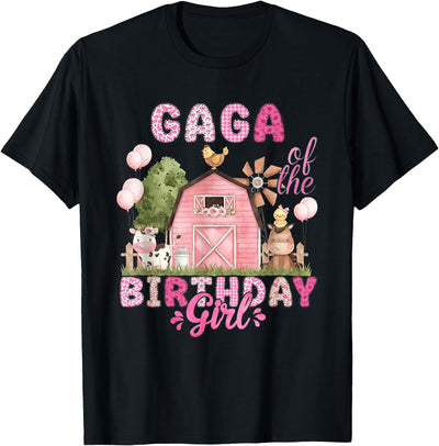 Birthday Girl 1st Bday Cow Farm Family T-Shirt