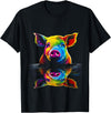 @n!mal Pig Colorful Animal Art Illustration Graphic Pig T-Shirt - As Pictured