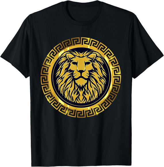 Open Mind GOLDEN LION KING T-Shirt - Black