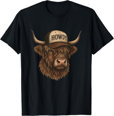 Highland Cow Cattle Farmer Funny T-Shirt