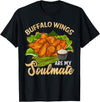 Bonafide Foodies Funny Buffalo Wings Chicken T-Shirt - Black