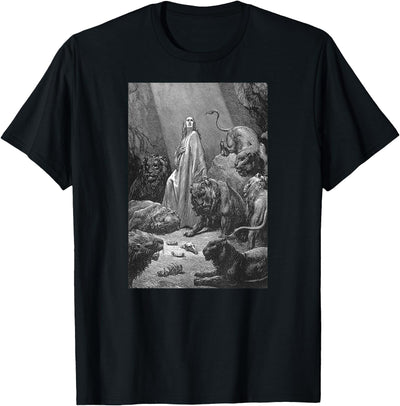 Gustave Dore Daniel in the Lions Den T-Shirt