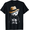 ZoofanatiK Funny Polar Bear Drinking Coffee T-Shirt - As Pictured