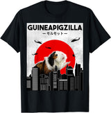 Funny Guinea Pig Gifts, Guinea Pig Owner Gifts Guinea Pig Lover, Guineapigzilla, Cavy Owner, Guinea Pig T-Shirt - Black
