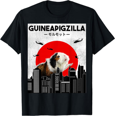 Guinea Pig Lover, Guineapigzilla, Cavy Owner T-Shirt
