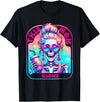 Glow Mom Apparel This Mom Glows Skeleton Mom Colorful Design T-Shirt - Black