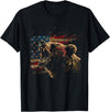 Patriotic Grizzly Bear - American Flag Bear American Flag USA Patriotic Grizzly Bear Lover T-Shirt - As Pictured