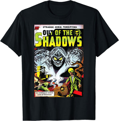 Halloween Vintage Horror Comic Book Shop Halloween Horror Vintage Ghost Comic Book Retro Scary T-Shirt