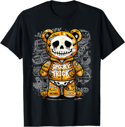 Halloween - Spooky Skeleton Bear Spooky Skeleton Bear Halloween Graffiti Art for Boys and Kid T-Shirt