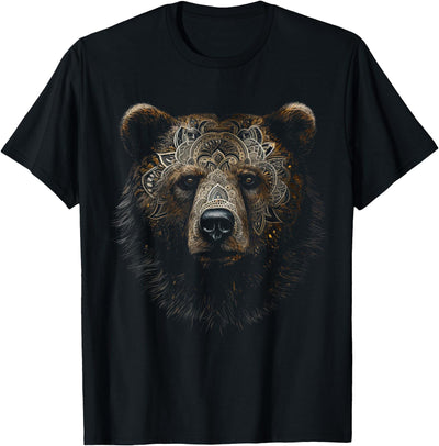Bear Mandala Art Animal Lovers Animals Bear T-Shirt