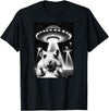 Hamster UFO | Funny Invasion Meme Alien Hamster UFO Selfie T-Shirt - Black