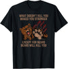 Hunting Gift Shirts HQ Bears Will Kill You Shirt Funny Bear Hunting Gift T-Shirt - Black
