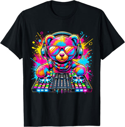 DJ Teddy Bear Disco Hip Hop T-Shirt