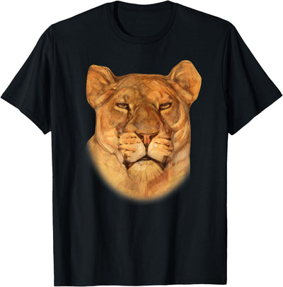 Lioness Female Lion Face I love Lions Gift T-Shirt