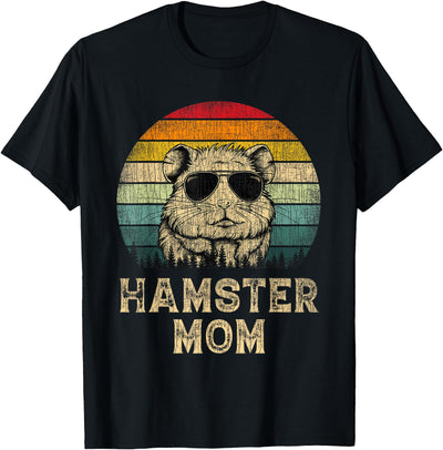 Vintage Hamster Mom Hamster Lovers Mommy Mother's Day T-Shirt