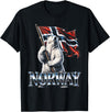 Norway Polar Bear Flag Nordic Pride T-Shirt - As Pictured